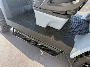 Cement Gray Contender Sport Golf Cart side steps